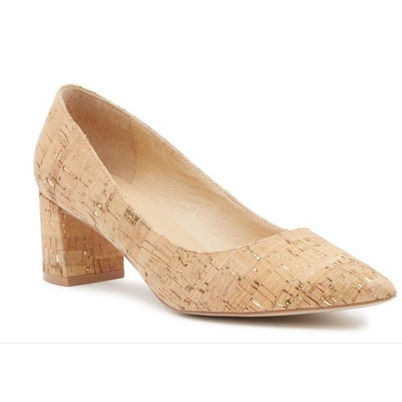 kate spade Shoes - kate spade Ariel Cork Block Heel Pumps Size 9M
